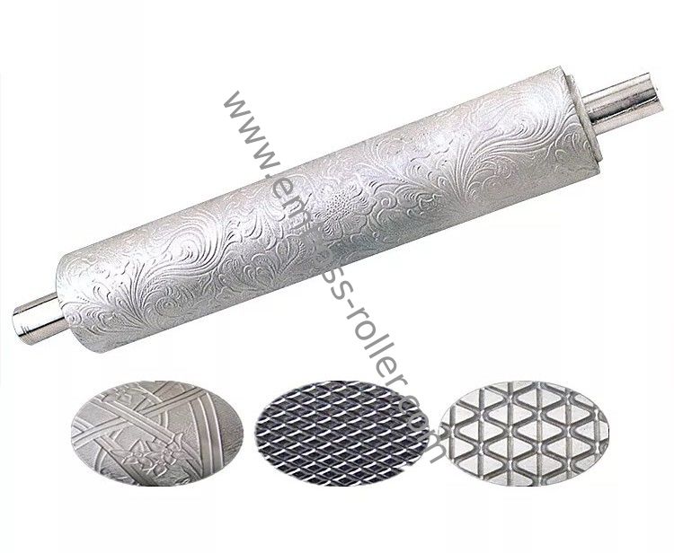 غلتک برجسته حکاکی فولادی با مقاومت در برابر سایش رنگ نقره ای
